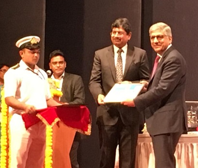 Amitabh Kumar Presenting Award To Capt Savraj Mehta